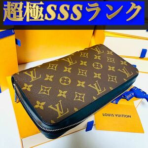 781【超極ＳＳＳランク】★最新★ルイヴィトン★ジップ 長財布 バッグ ジッピー XL モノグラム マカサー★正規品★