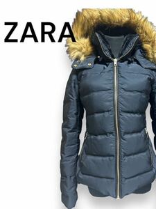 ZARA ダウンジャケット中綿ジャケットsizeM ネイビー