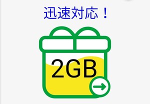 【送料無料・迅速・匿名発送】mineo2GB(2000MB)パケットギフト
