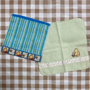 ディズニー プーさん ハンカチタオル 2枚 新品
