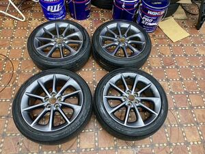 LEXUS CT 17インチ 7J+45 PCD100 215/45R17 Fスポーツ純正タイヤホイール SET 中古　ベースに　センターキャップなし　流用