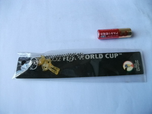 即決 2002 サッカー　FIFA WORLD CUP 　ワールドカップ　マスコットフィギュア ストラップ 昭和レトロ ビンテージ
