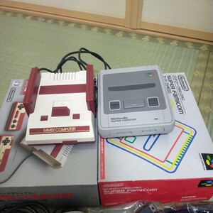 任天堂 Nintendo ニンテンドークラシックミニ　 ファミリーコンピュータースーパーファミリーコンピュータセット中古品