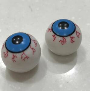 送料込み　アイボール　バルブ　キャップ　2個　eyeball　ハーレー　16　19　21