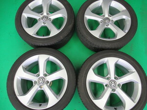 フォルクスワーゲン VW ゴルフ7 GTi 純正　アルミホイール 225/45R17 4本セット　中古