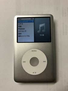 iPod classic 160GB→ S新品SD256GB&新品バッテリー交換　　iTunes同期左右音出しOK 表面綺麗な個体