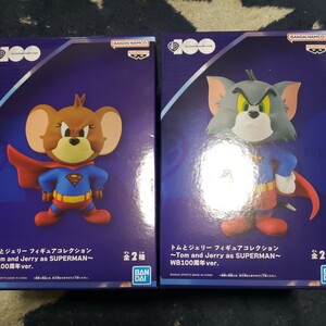 2種セット 「トムとジェリー」 フィギュアコレクション ～Tom and Jerry as SUPERMAN～WB100周年ver.