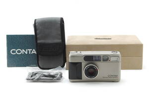 [完動良品] コンタックス CONTAX T2 D シルバー コンパクト フィルムカメラ 箱付き 動作確認済み 