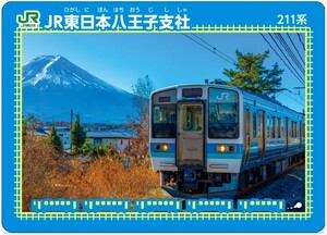 最新弾 鉄カード JR東日本 八王子支社 大月駅 211系 2024/01 駅カード 電車カード