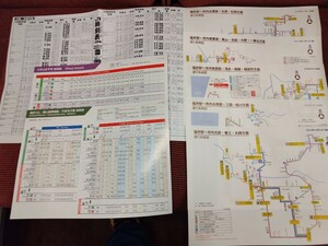 2023/3ダイヤ改正 福井駅時刻表 JR西日本 京福バス 路線図 ルートマップ 在来線最期