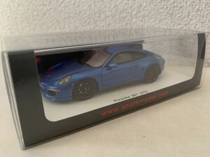 ◆未展示品！1/43 Porsche / ポルシェ 911（991）GTS ブルーメタリック 