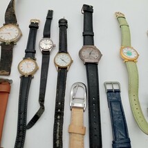 曽我部12月時計まとめ② 腕時計 SEIKO CASIO CHANEL 他 動作未確認 レザーベルト シルバー系 メンズ レディース ブランド時計_画像3