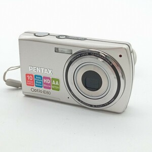 曽我部12月No.179 カメラ PENTAX ペンタックス Optio E80 動作未確認 シルバー ケース付き デジタルカメラ 電池