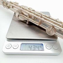 R 楽器 MURAMATSU ムラマツ ADモデル 39356 ハードケース付き Silver 総銀製 総重量約434.5g 管楽器 _画像9