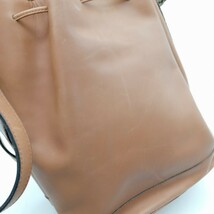 曽我部1月No 96 バッグ LANCEL ランセル ショルダーバッグ 巾着 レザー ブラウン系 肩掛けカバン ブランドバッグ_画像6