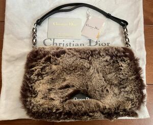 Christian Dior ★クリスチャンディオール★リアルファー★マリスパール★バッグ