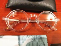 名作モデル☆新品☆ MOSCOT ZOLMAN ゾルマン 丸い眼鏡 メガネフレーム クリア・ セレブ愛用モデル_画像10