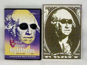 手品DVD【即決/匿名配送料込】Ultra Visual NightShades(ウルトラ・ビジュアル・ナイトシェイド)●お札に書いたサングラスが動くマジック