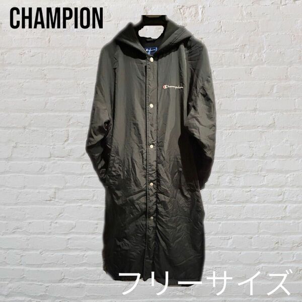 【美品】 チャンピオン ベンチコート スクリプトロゴ C3-YS610 メンズ