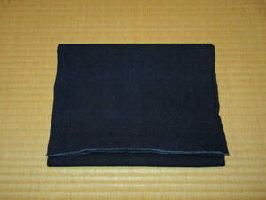 【昔古布】大正期　美品の　藍染手織木綿　無地１幅　(長１９６)　リメイク材料