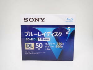 44021 ★ SONY ブルーレイ 録画用 4倍速 BD-R DL 50GB 5枚 ★ 未使用品