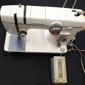 JANOME ジャノメ MODEL802 ミシン フットコントローラー付き ジャンク品　zejま