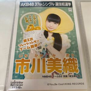 AKB48 市川美織 ラブラドールレトリバー 劇場盤 生写真 選抜総選挙 選挙ポスター NMB48 みおりん