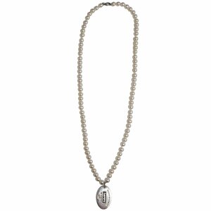 Supreme Tiffany & Co. Return to Tiffany Oval Tag Pearl Necklace 中古 シュプリーム ティファニー コラボ パール ネックレス I2401K67