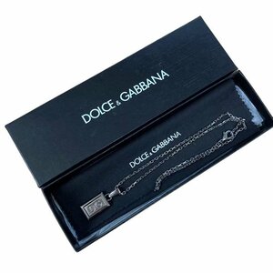 DOLCE&GABBANA Dolce & Gabbana plate Logo pendant necklace unisex N2312K326