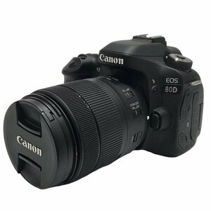 Canon キヤノン デジタル一眼レフカメラ EOS 80D レンズキット EF-S 18-135mm F3.5-5.6 IS USM カメラ デジカメ 【良品】 U2401R34