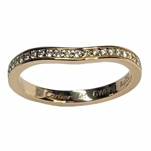 Cartier Cartier B4098748ba Rely na wedding car b band ring half diamond written guarantee attaching .K18PG approximately 8 number [ ultimate beautiful goods ] K2311K31