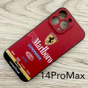 マールボロ フェラーリ iPhone 14 Pro Max ケース F1 Ferrari マルボロ プロスト アレジ シューマッハ スマホ