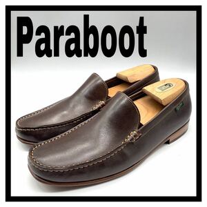 Paraboot ( Paraboot ) мокасины туфли без застежки Van p Loafer кожа темно-коричневый чай цвет UK8 26.5cm кожа обувь обувь бизнес 