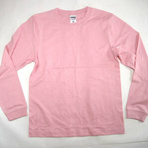 新品 LIFE MAX 6.2オンス ヘビーウェイト ロングスリーブTシャツ Sサイズ ピンク 丸首 長袖 パステルカラー シャツの画像1