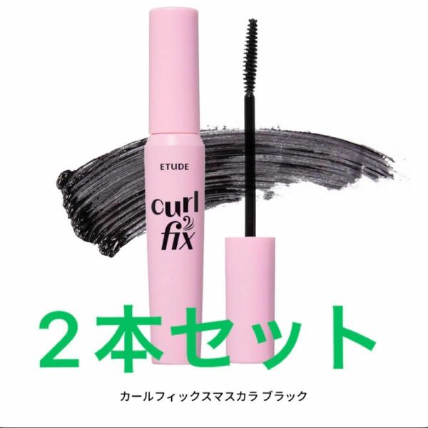 ETUDE HOUSE エチュードハウスカールフィックスマスカラ ブラック 2本セット