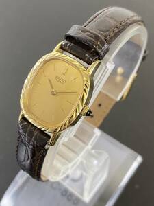 SEIKO セイコー　EXCELINE エクセリーヌ　2320-5990 14K 14金　クォーツ　レディース腕時計 ゴールド文字盤