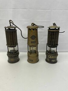 本多電機株式会社 昭和28年 SAFETY LAMP SANPUKU8 CO 291 メーカー不明 手持ち掛け ランタン 動作・着火未確認 アンティーク 3点まとめ