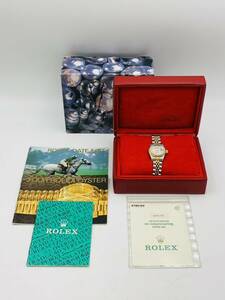 [稼働品] ROLEX ロレックス 69173G デイトジャスト シルバー文字盤 W番 AT 自動巻 レディース 箱/冊子等つき