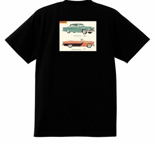 アドバタイジング プリモス プリマス 2066 黒 Ｔシャツ 1956 1955 ベルべデア プラザ サボイ プリムス アメ車 モパー アドバタイズメント