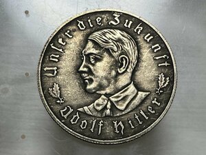 レプリカ ドイツ第三帝国 アドルフ ヒトラー記念メダル 硬貨 コイン銀貨 1933年 飾り ペンダント ジュエリーお守りに ヒットラー H11