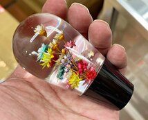 水中花 中高黒 シフトノブ ギアノブ ホットロッド ローライダー トラッキン トラック アメ車 旧車 usdm jdm マニュアル 軽トラック_画像2