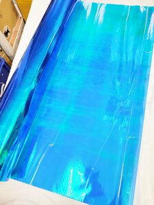 特大 ヘッドライトフィルム オーロラ ブルー青 幅 60×200cm 難有 レーザー テール レンズ スモーク ラッピング アイライン usdm jdm