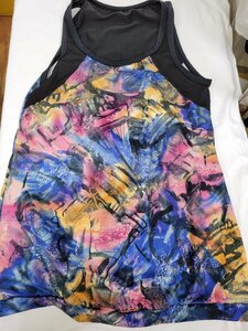 MIKANOmika flea ka Ran se tank top colorful free size pad go in fitness yoga sportswear (FT3) (.)