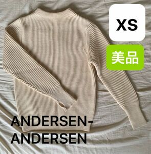 【早い者勝ち】　ANDERSEN-ANDERSEN アンデルセン　セーター　ニット　クルーネック　長袖　ケーブル　