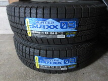 新品冬用+コンパクトカー用set/バランスOK!! SCHNEIDER (GM) (15x5,5+45 4H/100) ラベル付(Dl WM03/2021) 175/65R15 フィット アクア 他も _画像8