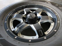 冬用+4WD&SUV用set!! レアマイスター LM (BP) (17x7,5+25 6H/139,7) バリ溝(DUNLOP SJ8) 265/65R17 ランクル プラド ハイラックス サーフ _画像2