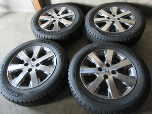 冬用set!! ホンダ GB3 GB4 フリード スパイク 純正 (15x5,5+50 4H/100) バリ溝(DUNLOP WM02) 185/65R15 格安売切り!! 流用も!! 純正戻し!! 