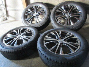 冬用set/稀少size!! Weds LEONIS UC (SBC/P) (18x7+47 5H/114,3) バリ溝(ブリヂストン VRX2) 215/55R18 マツダ MAZDA MPV CX-30 MX-30 他も