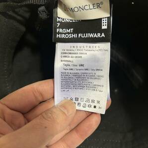 新品未使用 MONCLER GENIUS モンクレール ジーニアス FRGMT フラグメント キャップ 藤原ヒロシの画像4