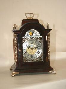ＯＨ済み：オランダ・ワルミンク社ウーバァ・ムーンフェスの置時計・古時計